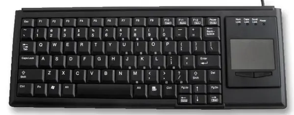 ACCURATUS K82B Tastiera Mini USB con Touchpad, Nero