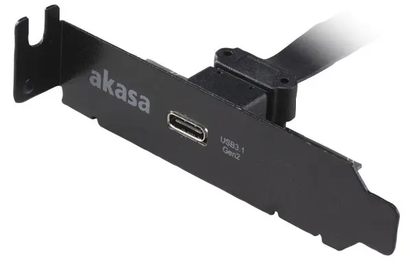 Câble adaptateur interne USB 3.1 Gen 2 AKASA avec support PCI bas profil