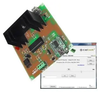 Régulateur de tension DC 8-30V 8A contrôlé par USB CEBEK