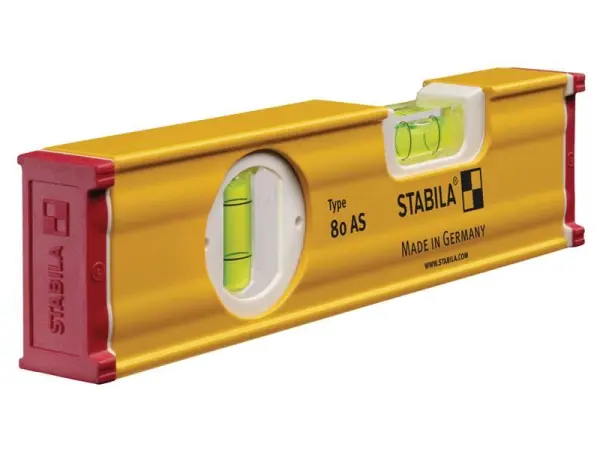 Stabila 80 AS Spirit Level with 2 Vials, 20cm