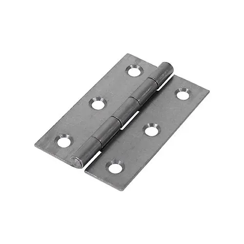 Timco Narrow Uncranked Butt Hinge 75x48mm (2pk) - Steel, Self Colour