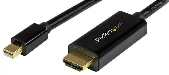 STARTECH Mini DisplayPort zu HDMI Adapterkabel 1m Schwarz - UHD 4K Unterstützun