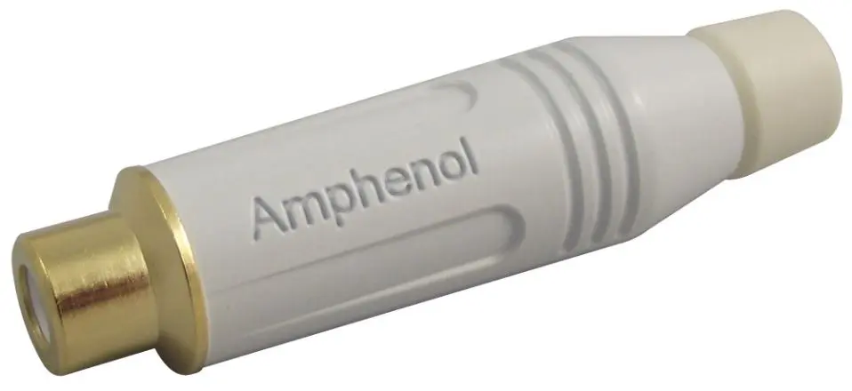 AMPHENOL - Phono-Buchse, weiß