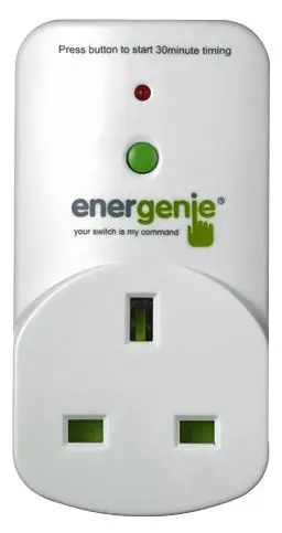 Energenie 30分タイマープラグ、13A、3kW