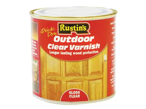 Rustins Exterior Gloss Varnish, Clear, 1 Litre