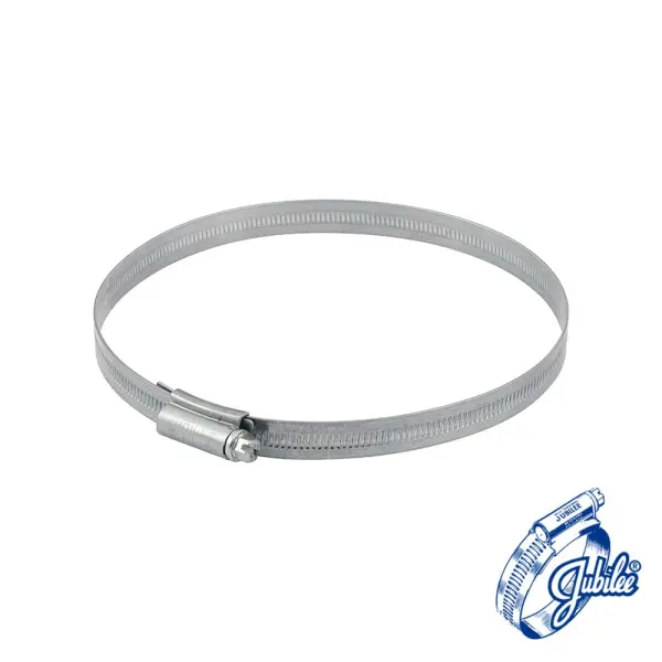 Jubilee Mild Steel Hose Clip, 120-150mm, Zinc Finish (5 Pack)