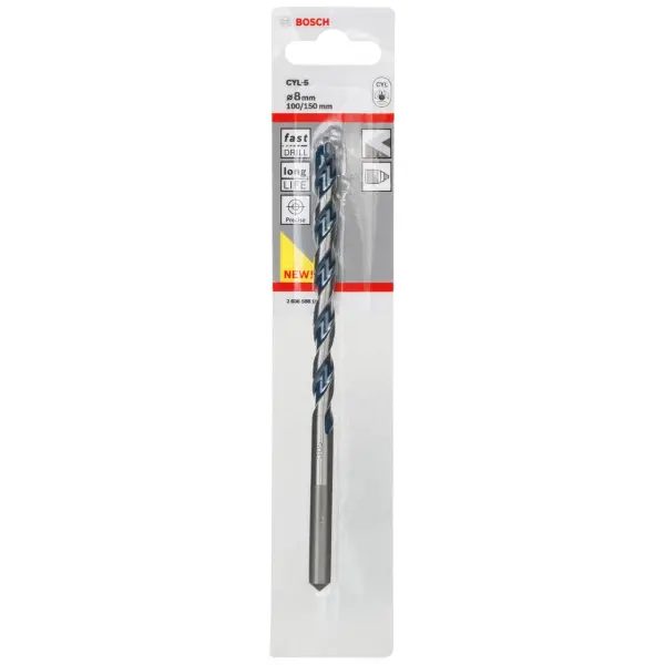 Bosch CYL-5 Concrete Drill Bit, 8 x 100 x 150mm