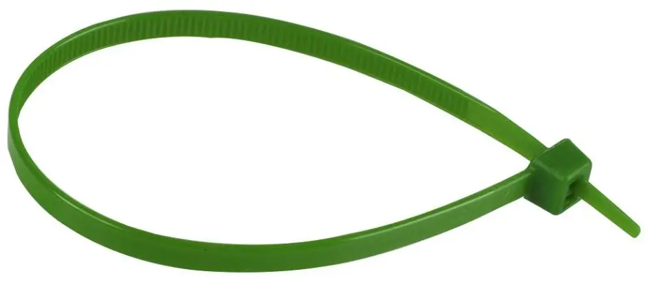 Concordia Technologies 160mm x 4.6mm Green Nylon Cable Ties, 100 Pack