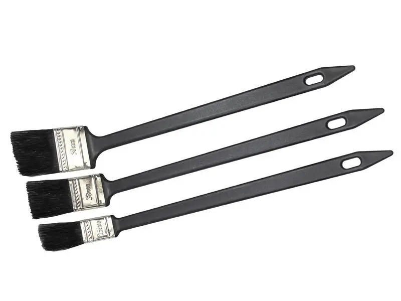 Faithfull Conjunto de Pincéis para Radiadores, 3 Peças, Cabos de 300mm