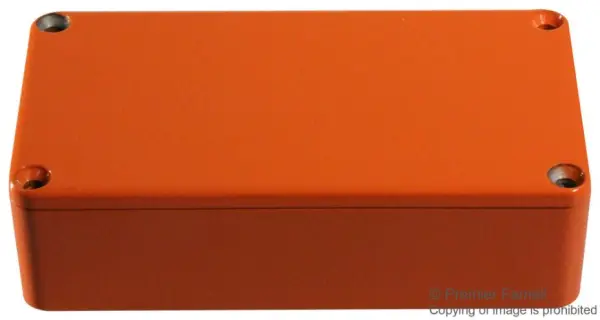 HAMMOND 1590 IP54 Orange Aluminium Stomp Box, 112x60x31mm