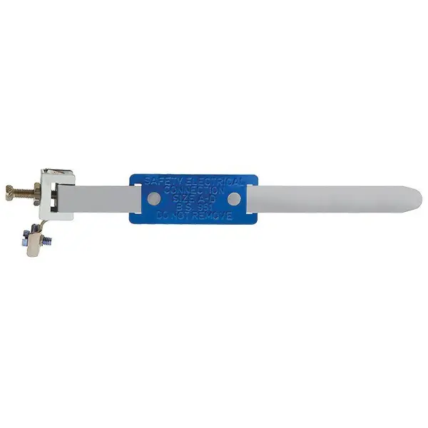 Q-CRIMP Earth Bonding Clamp 12 Inch, Stainless Steel, Pack of 20