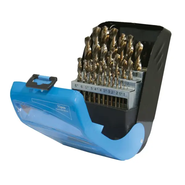 Silverline Cobalt Drill Bit Set 25pc, 1-13mm, M35 Steel