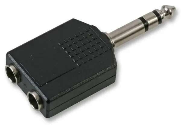 PRO SIGNAL ジャックアダプター 2xモノラル→1/4インチステレオ 6.35mm