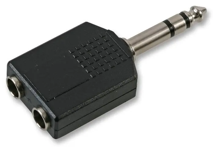 PRO SIGNAL Jack Adapter, 2x Mono to 1/4″ Stereo 6.35mm