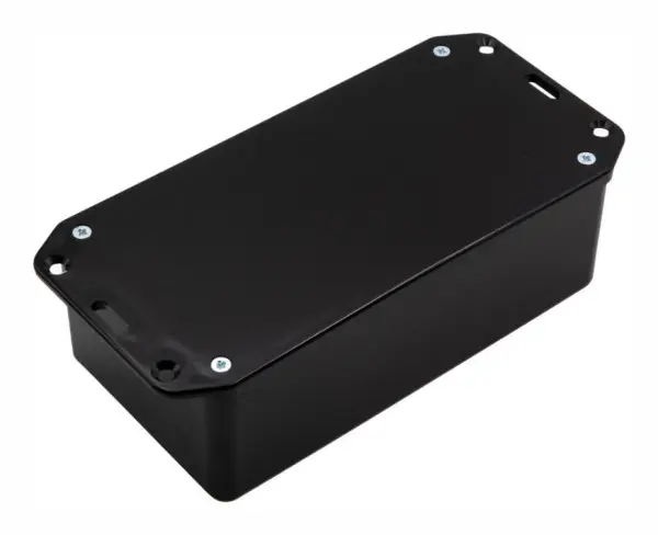 CAMDENBOSS IP54 Black ABS Enclosure with Flanged Lid, 170x82x51mm