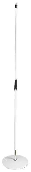 GRAVITY Support de micro avec base en fonte, blanc
