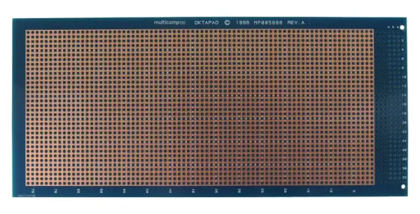 MULTICOMP PRO - Papan Prototaip Eurocard Lapan Segi 3U, Dua Muka, 100x160mm