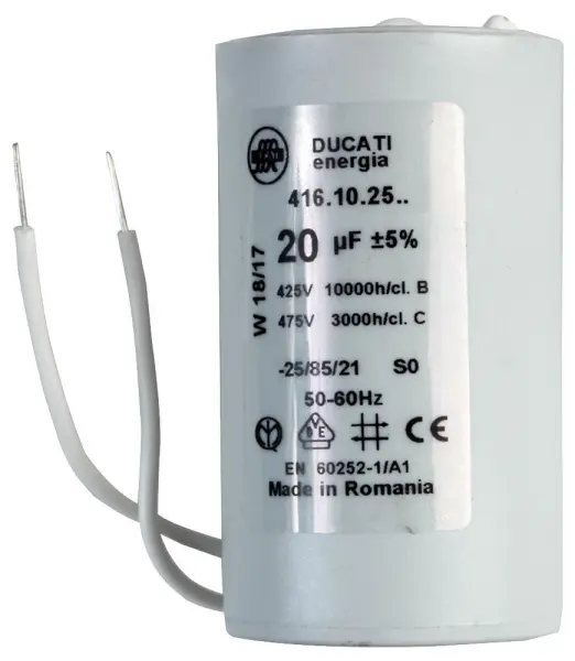 DUCATI 4.16.10 Motor Run Film Capacitor 20 µF 450 V
