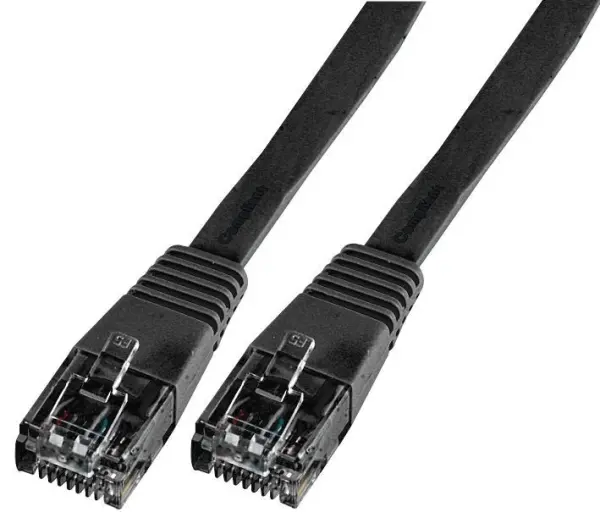 PRO SIGNAL - Sreang Lúbtha Ethernet Cat5e LSOH, RJ45, 0.5m, Dubh