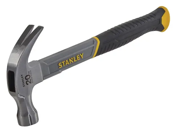 STANLEY® Martillo de Uña Curva con Mango de Fibra de Vidrio, 570g