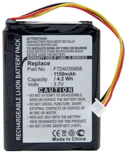 ENIX ENERGIES - Μπαταρία GPS για συσκευές TomTom One, 3.7V 800mAh Li-Ion