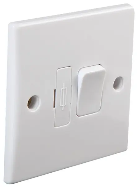 PRO ELEC 13A 스위치 퓨즈 접속 장치, 화이트