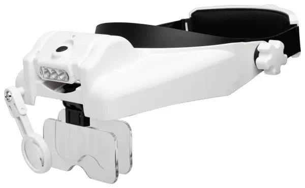 LIGHTCRAFT Professional LED Headband Magnifier with Bi-Plate Magnification