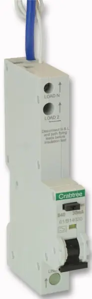 CRABTREE Starbreaker Jednopólový RCBO 40A 30mA, Typ B