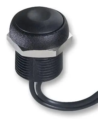 APEM Pulsante Momentaneo Serie IR SPST-NO Rotondo, Nero, IP67