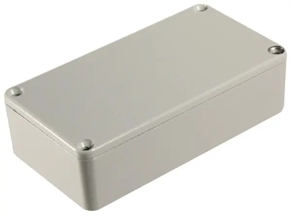 HAMMOND IP54 Stomp Box Aluminium Instrument Enclosure - Grey