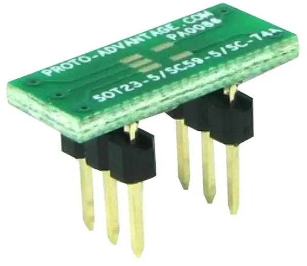 PROTO ADVANTAGE Adaptador SOT23-5/SC74A para DIP6, 0.95mm
