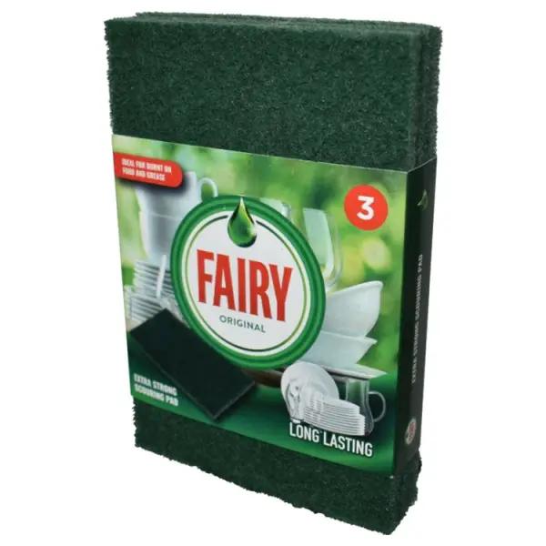Fairy Extra Strong Scouring Pads 3 Pack