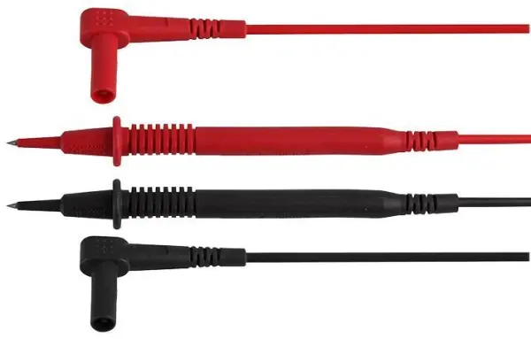 Tenma 10A 4mm Right Angle Banana Plug to Probe Test Leads, 1.2m