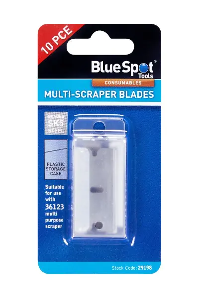 Blue Spot Tools - Σετ 10 Λεπίδων Ξυστήρα, SK5 Χάλυβας