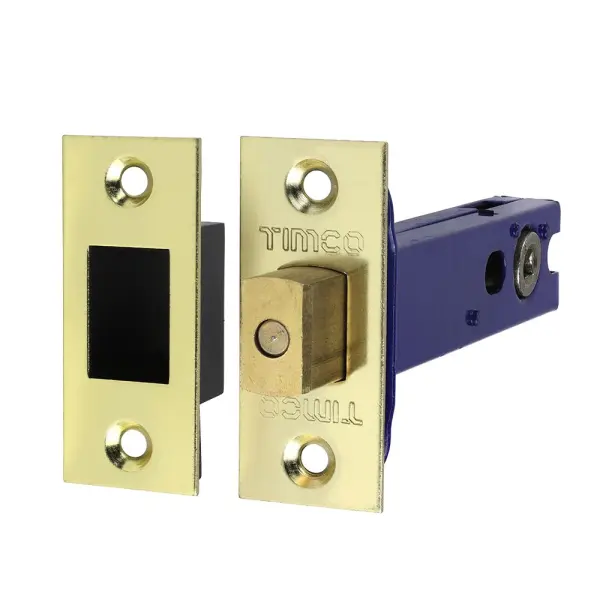 Timco Architectural Tubular Deadbolt - Electro Brass & Satin Nickel (103.5 x 82