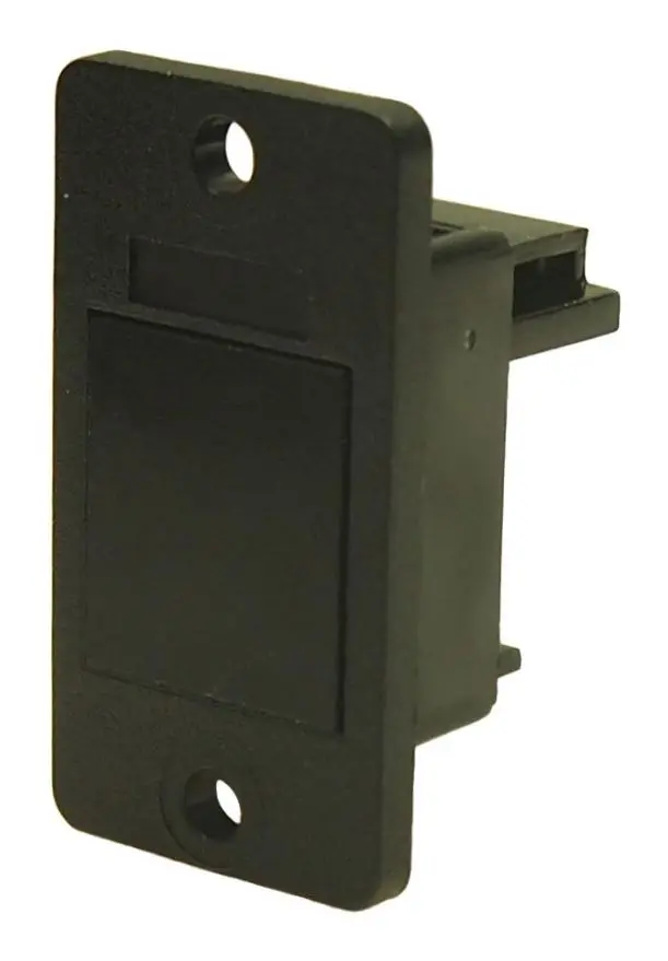 Cliff Slim Feedthrough Blanking Plate, Black, 3.2mm Holes