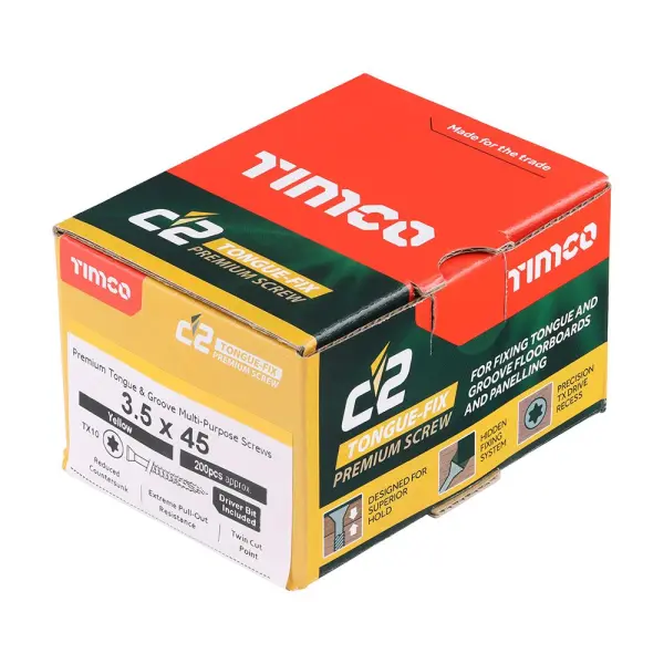 Timco C2 Vis Tongue-Fix TX 3,5 x 45 mm, pack 200