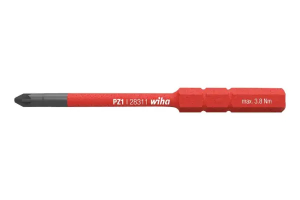 Wiha SoftFinish絶縁 スリムビット PZ2 ドライバー 75mm 1000V AC