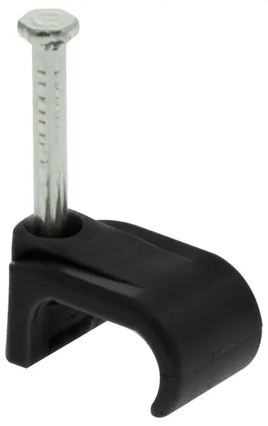 Q-CRIMP Dual Coaxial Cable Clips - Black