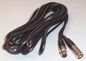 VDC Cavo Mini XLR Maschio a Femmina 3 Pin, 5m Nero