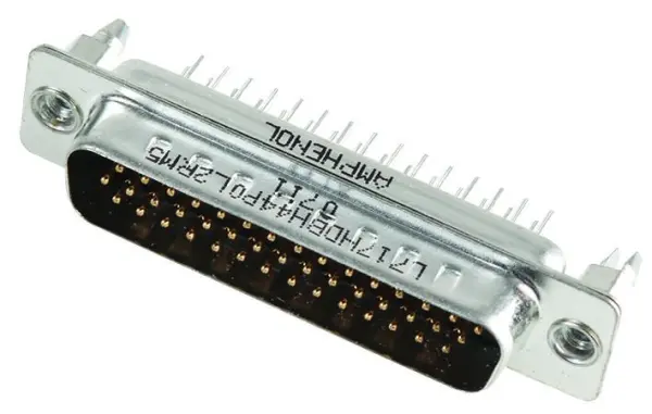 Amphenol Connecteur D-Sub Haute Densité 44 Broches, Soudure