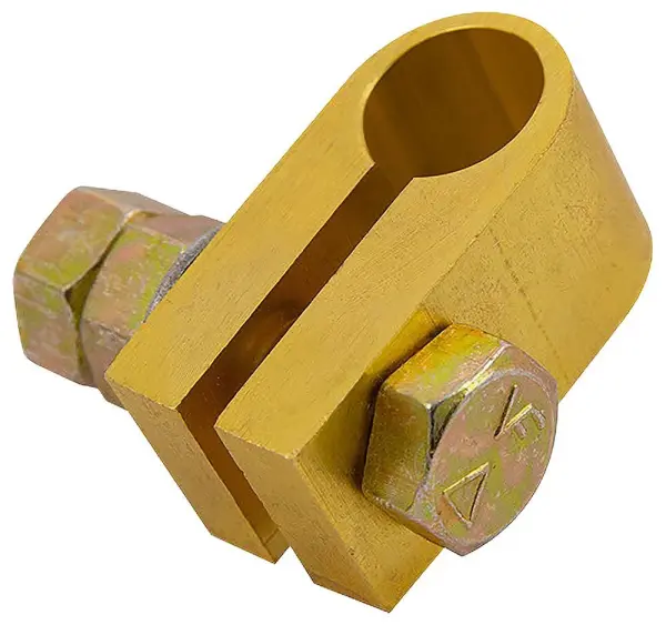 Q-CRIMP 5/8 inch Rod to Split Connector Clamp, M10 Bolt