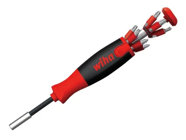 Wiha LiftUp 25 Magnetic Screwdriver with 12 Bit Magazine