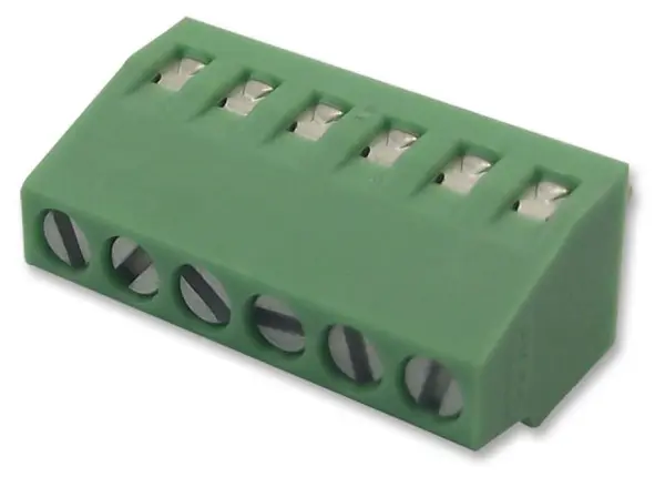 PHOENIX CONTACT PCB Terminal Block, 6-Way, 2.54mm Pitch, Green