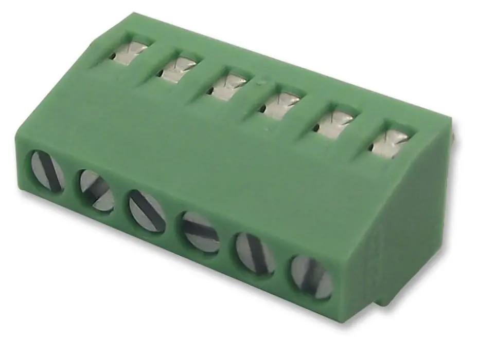 PHOENIX CONTACT PCB Terminal Block, 6-Way, 2.54mm Pitch, Green