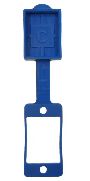 Joint d'étanchéité à rebord biseauté CLIFF avec couvercle anti-poussière, Bleu,