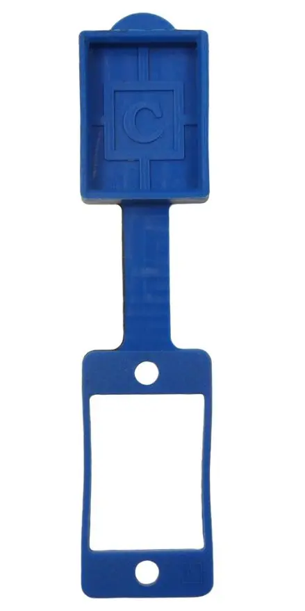 CLIFF Fascetta a Bordo Sfalzato con Copripolvere, Blu, 35,7x19,1mm