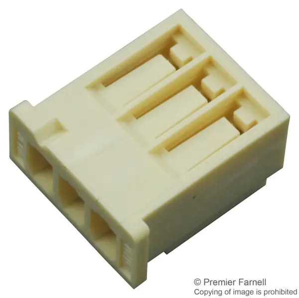Molex / Brad Mini-Latch 51191 Receptacle Housing, 3 Ways, 2.5mm Pitch