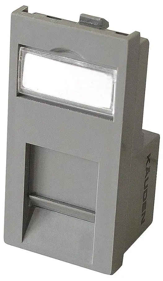 KAUDEN - Cat6 RJ45 數據模組 25x50 深灰色