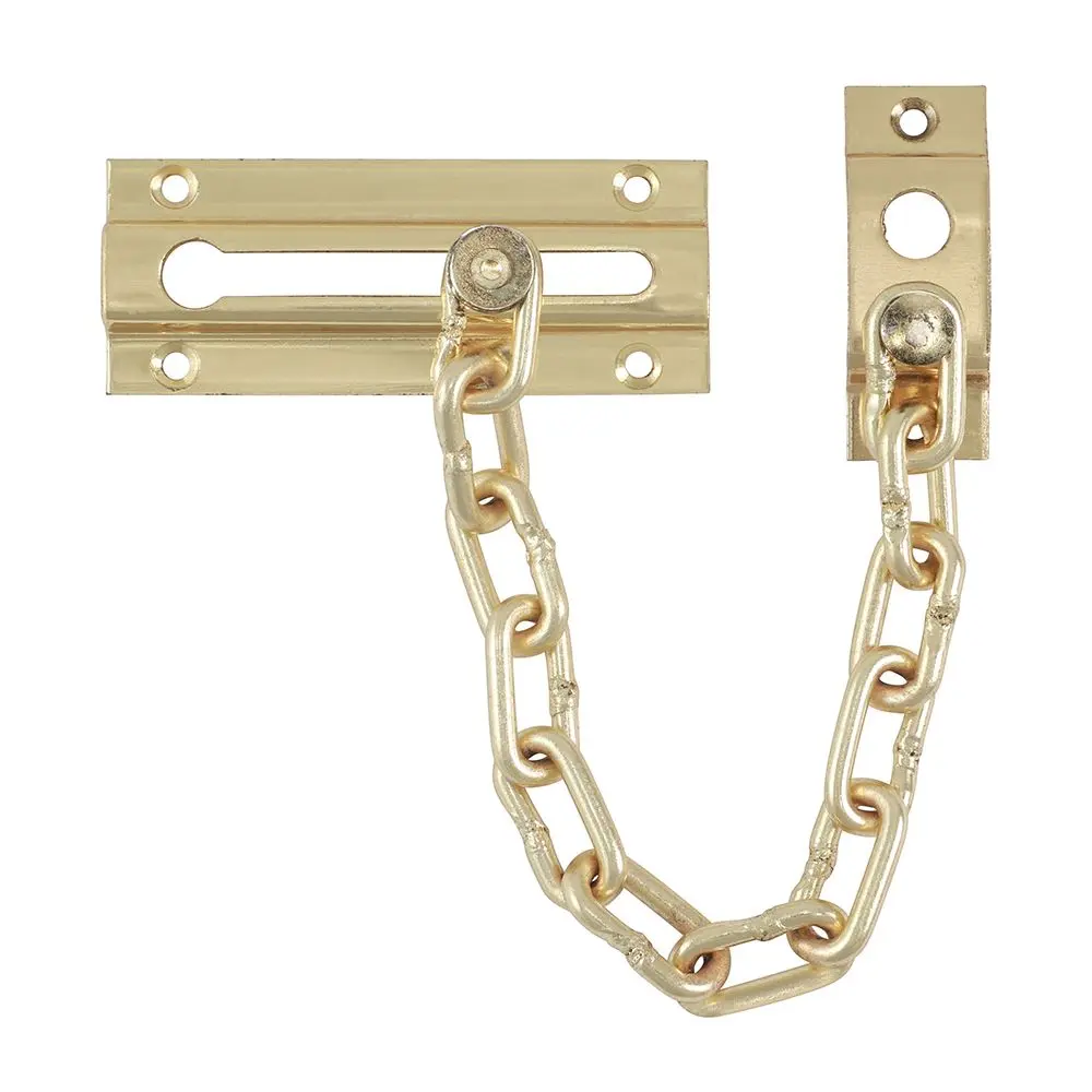 Timco Door Chain, Electro Brass, 85mm, Steel Construction